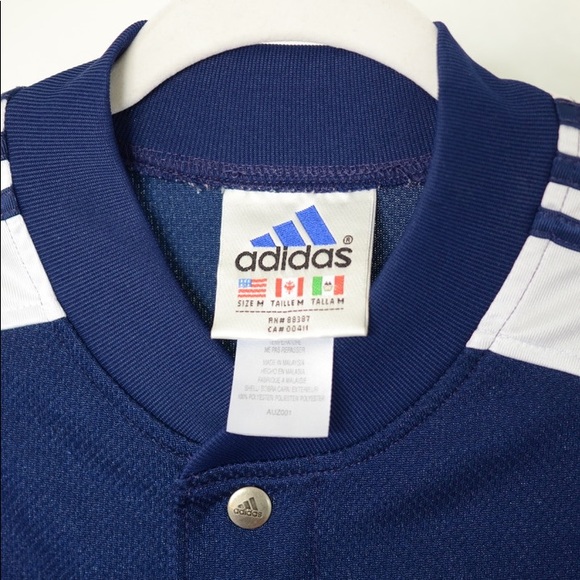 Vintage Adidas Baseball Jersey: Blue - Size M - Picture 4 of 5